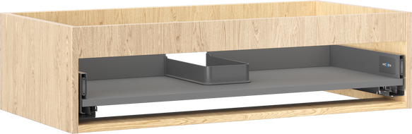 Mexen Box-A korpus skrinky pod umývadlo 90 cm, 1 zásuvka, dub - 91AX0-0900-235-1-81