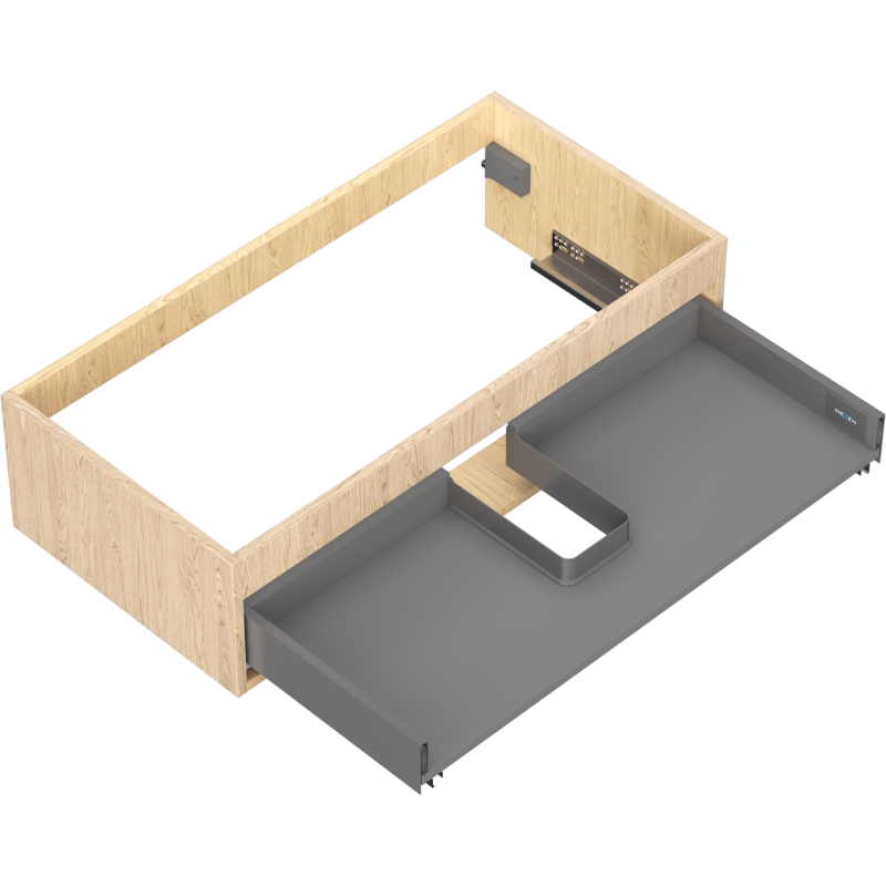 Mexen Box-A korpus skrinky pod umývadlo 90 cm, 1 zásuvka, dub - 91AX0-0900-235-1-81