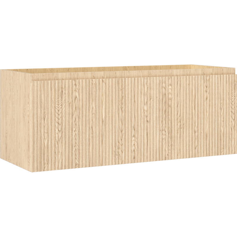 Mexen Rivel kúpeľňová skriňa pod umývadlo 120 cm, 1 zásuvka, drážkovaná, dub - 91A20-12047-1-BF81