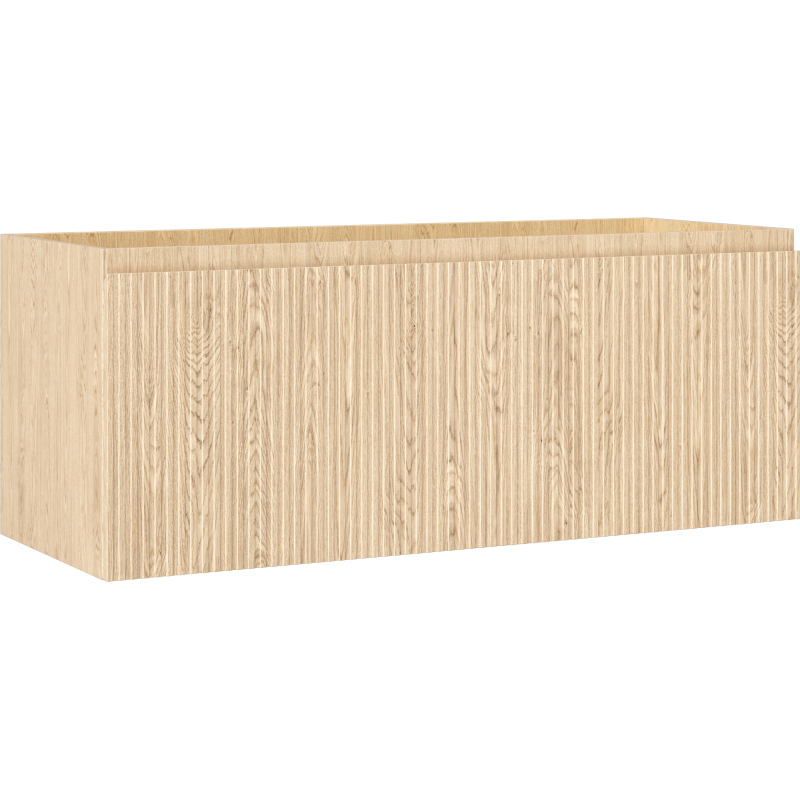 Mexen Rivel kúpeľňová skrinka pod umývadlo 120 cm, 1 zásuvka, ryhovaná, dub - 91A20-12047-1-BF81