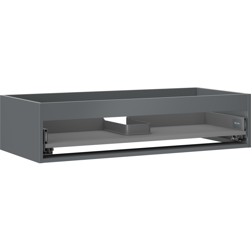 Mexen Box-A skrinka pod umývadlo 100 cm, 1 zásuvka, matný grafit - 91AX0-1000-235-1-66