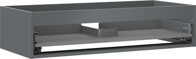 Mexen Box-A skrinka pod umývadlo 100 cm, 1 zásuvka, matný grafit - 91AX0-1000-235-1-66