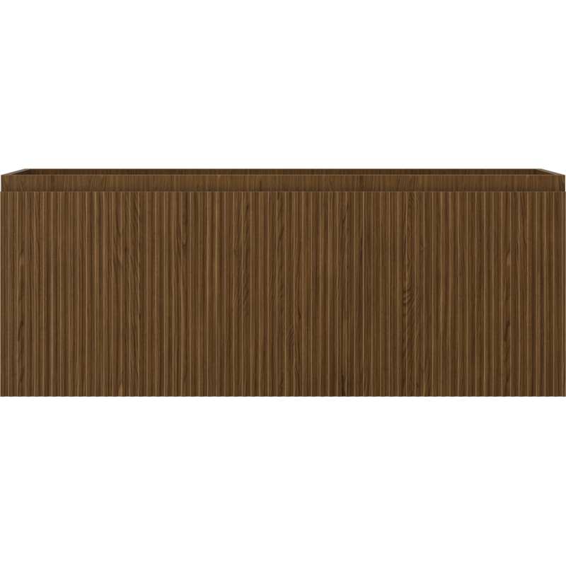 Mexen Rivel kúpeľňová skrinka pod umývadlo 120 cm, 1 zásuvka, ryhovaná, orech - 91A20-12047-1-BF86