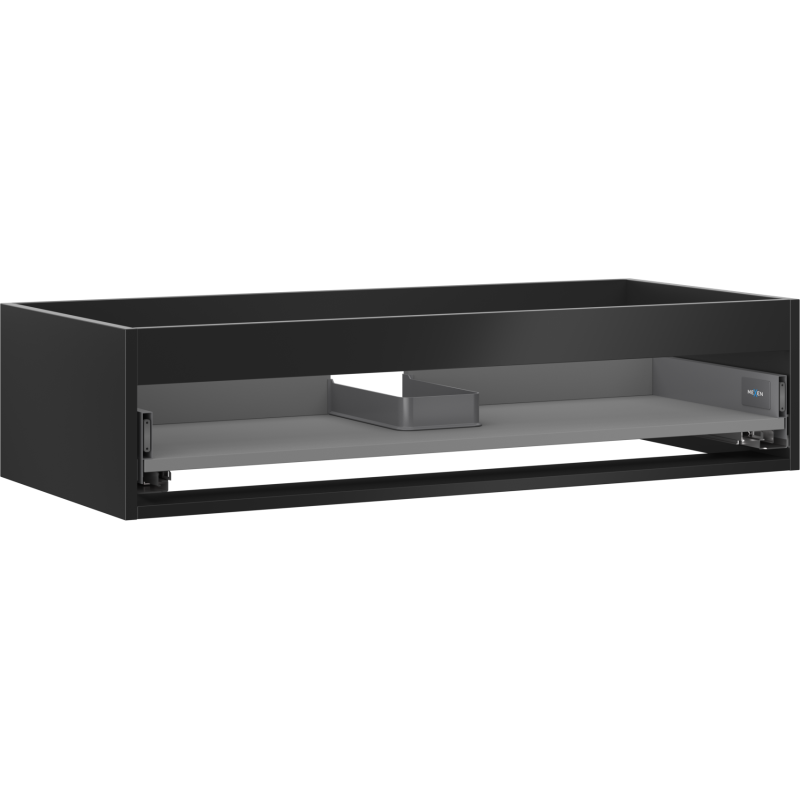 Mexen Box-A skrinka pod umývadlo 100 cm, 1 zásuvka, čierny mat - 91AX0-1000-235-1-71