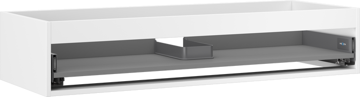 Mexen Box-A skrinka pod umývadlo 120 cm, 1 zásuvka, biely mat - 91AX0-1200-235-1-01