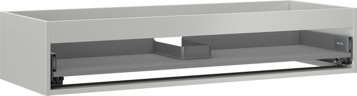 Mexen Box-A skrinka pod umývadlo 120 cm, 1 zásuvka, šedý mat - 91AX0-1200-235-1-62