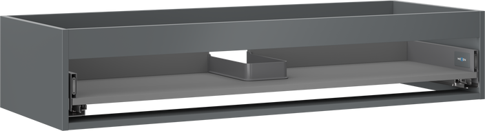 Mexen Box-A korpus skrinky pod umývadlo 120 cm, 1 zásuvka, grafit mat - 91AX0-1200-235-1-66