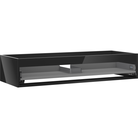 Mexen Box-A korpus skrinky pod umývadlo 120 cm, 1 zásuvka, čierny lesk - 91AX0-1200-235-1-70