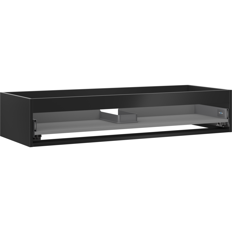 Mexen Box-A korpus umývadlovej skrinky 120 cm, 1 zásuvka, čierny mat - 91AX0-1200-235-1-71