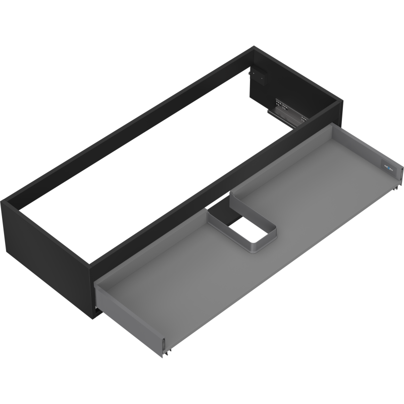 Mexen Box-A korpus umývadlovej skrinky 120 cm, 1 zásuvka, čierny mat - 91AX0-1200-235-1-71
