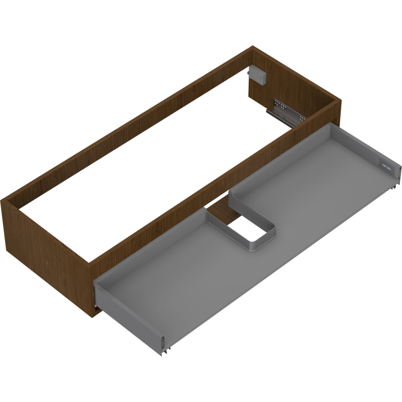 Mexen Box-A skrinka pod umývadlo 120 cm, 1 zásuvka, orech - 91AX0-1200-235-1-86