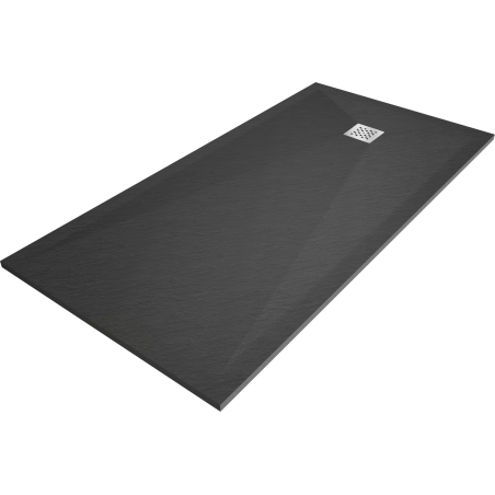 Mexen Stone+ kompozitná štvorcová sprchová vanička 200 x 90 cm, Antracit - 44719020