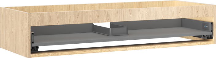 Mexen Box-A skrinka pod umývadlo 120 cm, 1 zásuvka, dub - 91AX0-1200-235-1-81