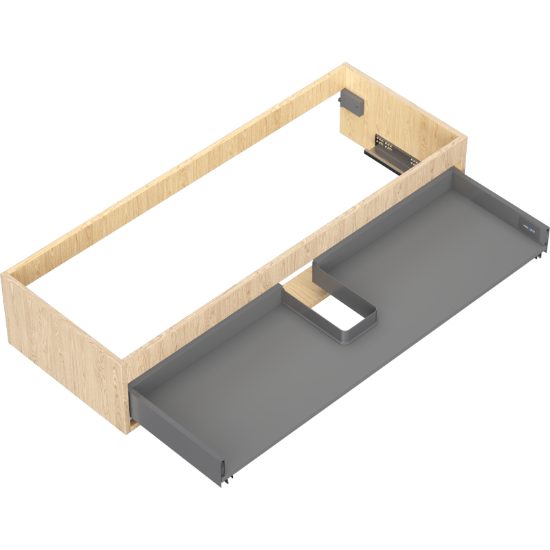 Mexen Box-A skrinka pod umývadlo 120 cm, 1 zásuvka, dub - 91AX0-1200-235-1-81