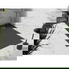 Mexen Stone+ kompozitná štvorcová sprchová vanička 200 x 90 cm, Antracit - 44719020