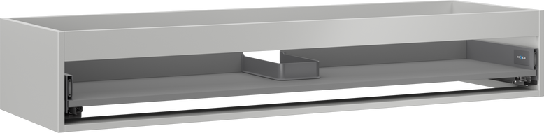 Mexen Box-A korpus skrinky pod umývadlo 140 cm, 1 zásuvka, sivý mat - 91AX0-1400-235-1-62