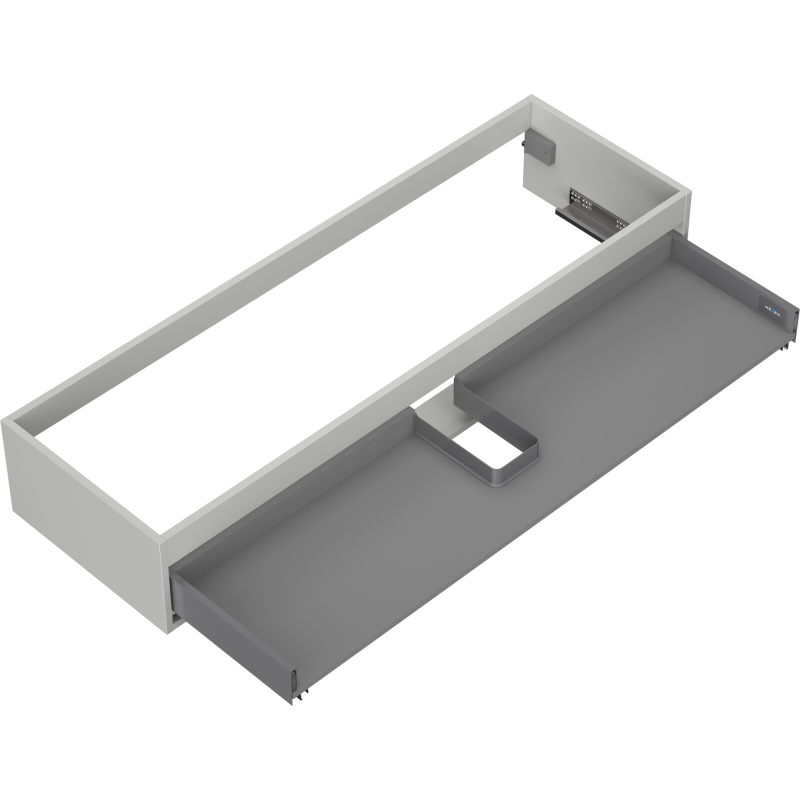 Mexen Box-A skrinka pod umývadlo 140 cm, 1 zásuvka, sivý mat - 91AX0-1400-235-1-62