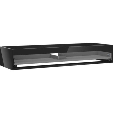 Mexen Box-A skriňa pod umývadlo 140 cm, 1 zásuvka, čierny lesk - 91AX0-1400-235-1-70
