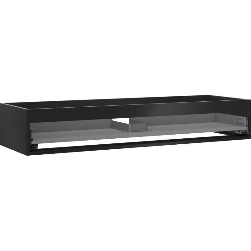 Mexen Box-A korpus skrinky pod umývadlo 140 cm, 1 zásuvka, čierny mat - 91AX0-1400-235-1-71