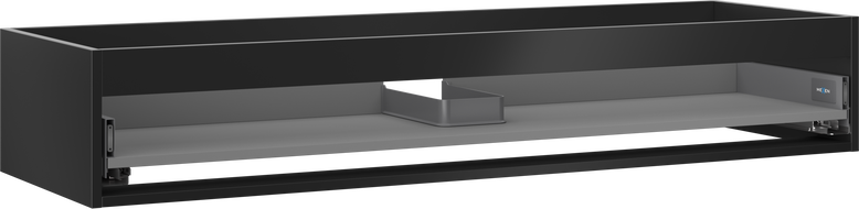 Mexen Box-A korpus skrinky pod umývadlo 140 cm, 1 zásuvka, čierny mat - 91AX0-1400-235-1-71