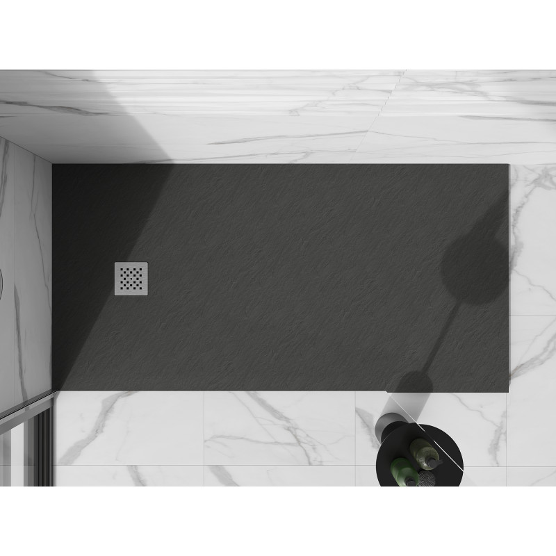 Mexen Stone+ obdĺžniková kompozitná sprchová vanička 200 x 90 cm, antracit - 44719020