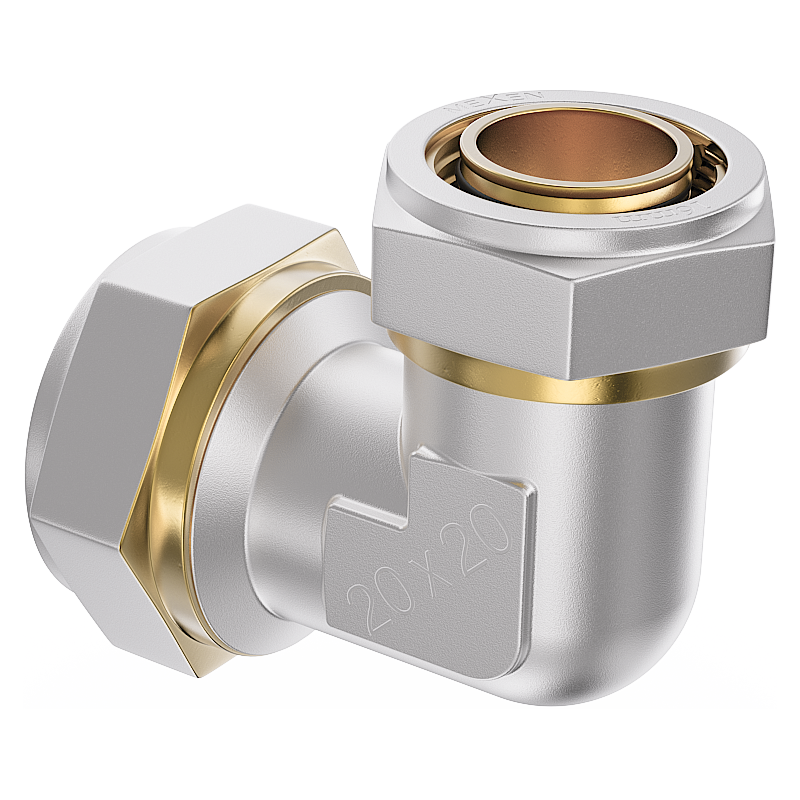 Mexen PEX-S šróbovateľný redukčný koleno PEX 20 x 16 - W97225-2016-00