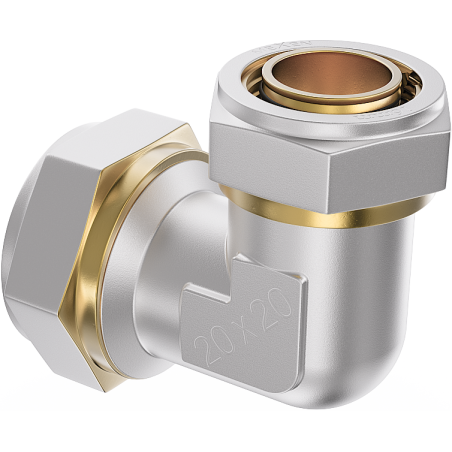 Mexen PEX-S šróbovateľný redukčný koleno PEX 20 x 16 - W97225-2016-00