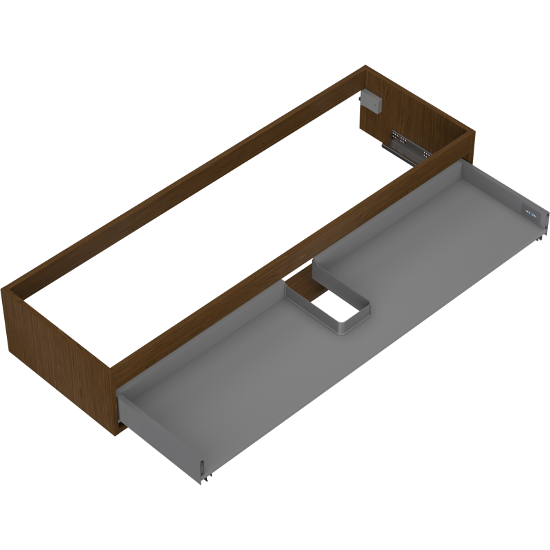 Mexen Box-A korpus skrinky pod umývadlo 140 cm, 1 zásuvka, orech - 91AX0-1400-235-1-86