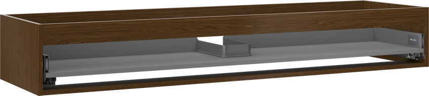 Mexen Box-A korpus skrinky pod umývadlo 160 cm, 1 zásuvka, orech - 91AX0-1600-235-1-86