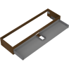 Mexen Box-A korpus kúpeľňovej skrinky 160 cm, 1 zásuvka, orech - 91AX0-1600-235-1-86