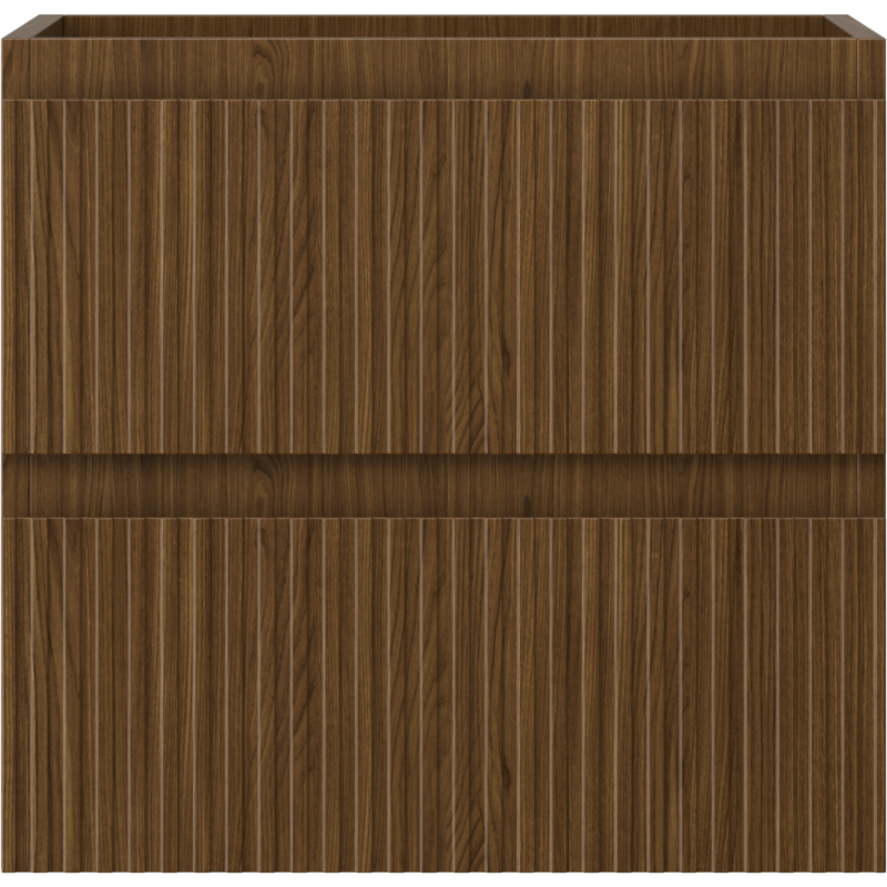 Mexen Rivel kúpeľňová skrinka pod umývadlo 50 cm, 2 zásuvky, ryhovaná, orech - 91A20-05047-2-BFF86