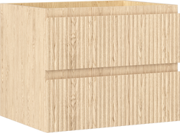 Mexen Rivel kúpeľňová skrinka pod umývadlo 60 cm, 2 zásuvky, reliéfny dub - 91A20-06047-2-BFF81