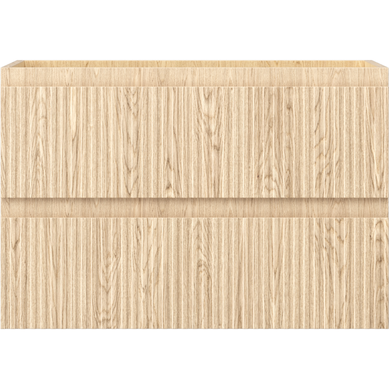 Mexen Rivel kúpeľňová skrinka pod umývadlo 70 cm, 2 zásuvky, ryhovaná, dub - 91A20-07047-2-BFF81