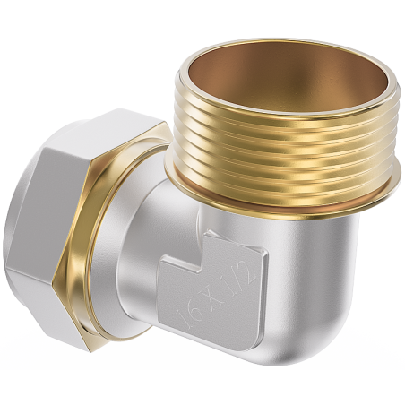 Mexen PEX-S skrutkované koleno PEX 16 x 1/2 GZ - W97227-1612M-00