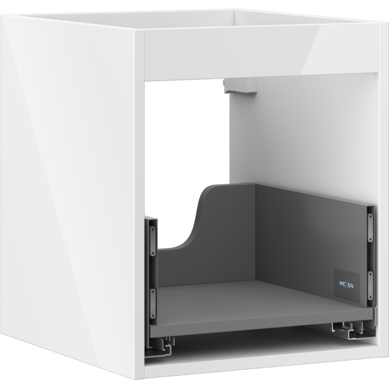 Mexen Box-A korpus skrinky pod umývadlo 40 cm, 1 zásuvka, biely lesk - 91AX0-0400-470-1-00