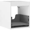 Mexen Box-A korpus skrinky pod umývadlo 40 cm, 1 zásuvka, biely mat - 91AX0-0400-470-1-01