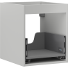 Mexen Box-A korpus skrinky pod umývadlo 40 cm, 1 zásuvka, sivý mat - 91AX0-0400-470-1-62