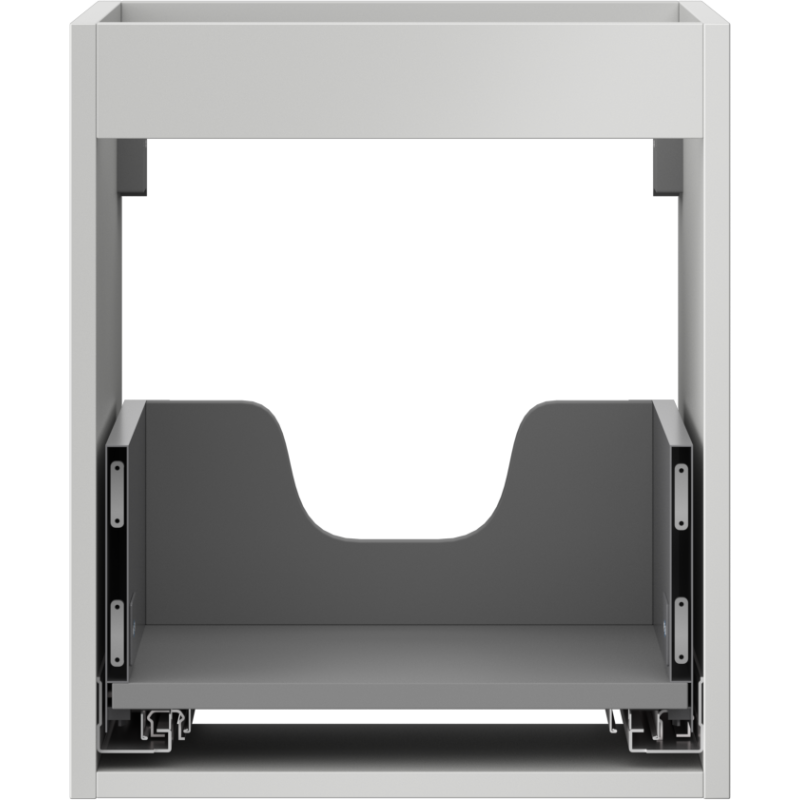 Mexen Box-A korpus skrinky pod umývadlo 40 cm, 1 zásuvka, šedý mat - 91AX0-0400-470-1-62