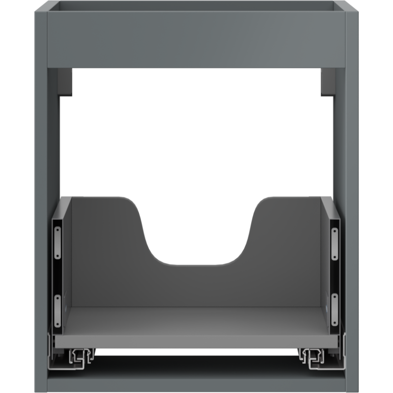 Mexen Box-A korpus skrinky pod umývadlo 40 cm, 1 zásuvka, grafit mat - 91AX0-0400-470-1-66