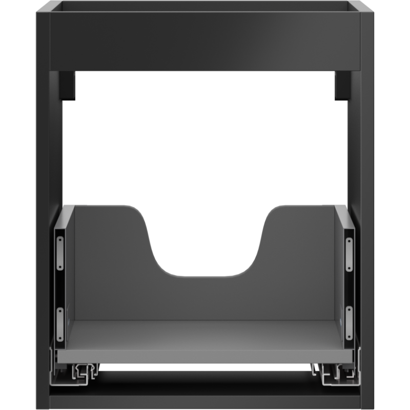 Mexen Box-A korpus skrinky pod umývadlo 40 cm, 1 zásuvka, čierny mat - 91AX0-0400-470-1-71