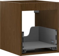 Mexen Box-A korpus skrinky pod umývadlo 40 cm, 1 zásuvka, orech - 91AX0-0400-470-1-86
