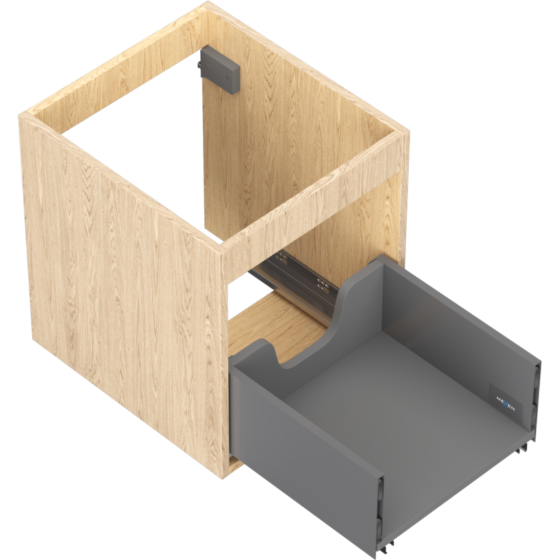 Mexen Box-A skrinka pod umývadlo 40 cm, 1 zásuvka, dub - 91AX0-0400-470-1-81