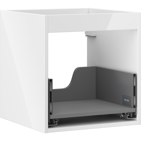 Mexen Box-A skrinka pod umývadlo 45 cm, 1 zásuvka, biely lesk - 91AX0-0450-470-1-00