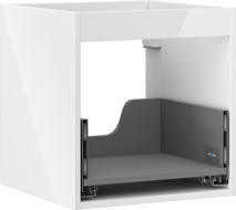 Mexen Box-A skrinka pod umývadlo 45 cm, 1 zásuvka, biely lesk - 91AX0-0450-470-1-00