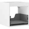 Mexen Box-A skrinka pod umývadlo 45 cm, 1 zásuvka, biely mat - 91AX0-0450-470-1-01