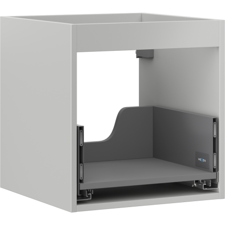 Mexen Box-A korpus skrinky pod umývadlo 45 cm, 1 zásuvka, sivý mat - 91AX0-0450-470-1-62