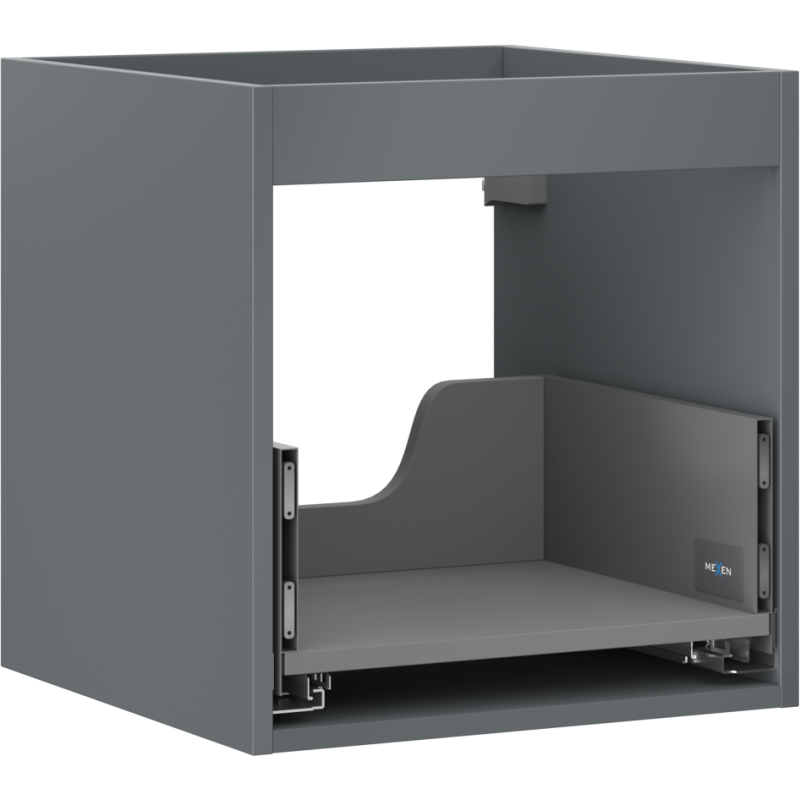 Mexen Box-A skrinka pod umývadlo 45 cm, 1 zásuvka, grafit mat - 91AX0-0450-470-1-66