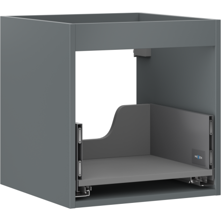 Mexen Box-A skrinka pod umývadlo 45 cm, 1 zásuvka, grafit mat - 91AX0-0450-470-1-66