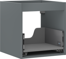 Mexen Box-A korpus skrinky pod umývadlo 45 cm, 1 zásuvka, grafit matný - 91AX0-0450-470-1-66
