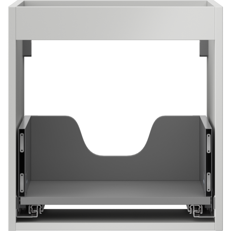 Mexen Box-A korpus skrinky pod umývadlo 45 cm, 1 zásuvka, sivý mat - 91AX0-0450-470-1-62